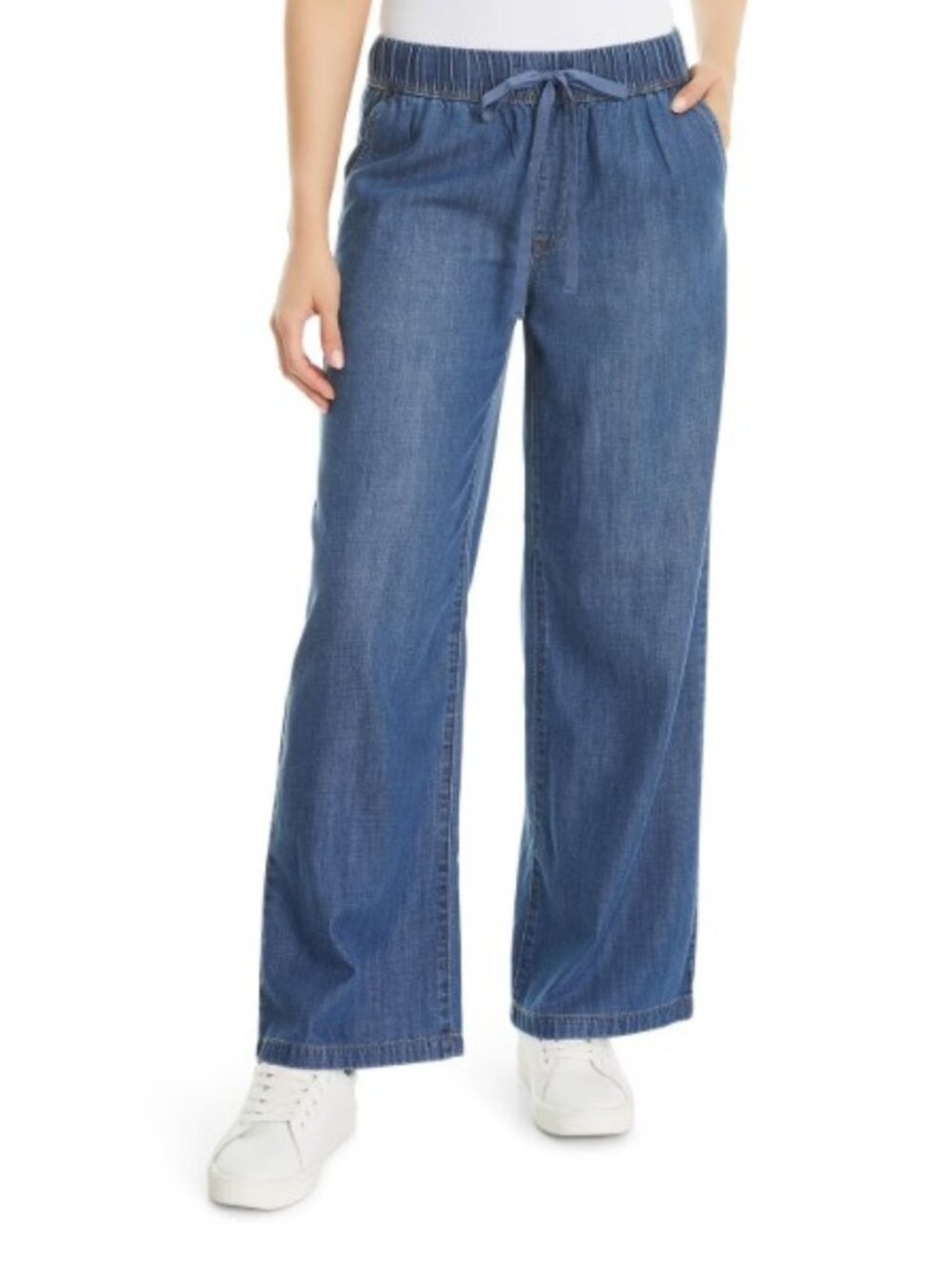 Nine West Lightweight Elastic Waist & Drawstring Jeans Size 2X (Fits Like 3X)